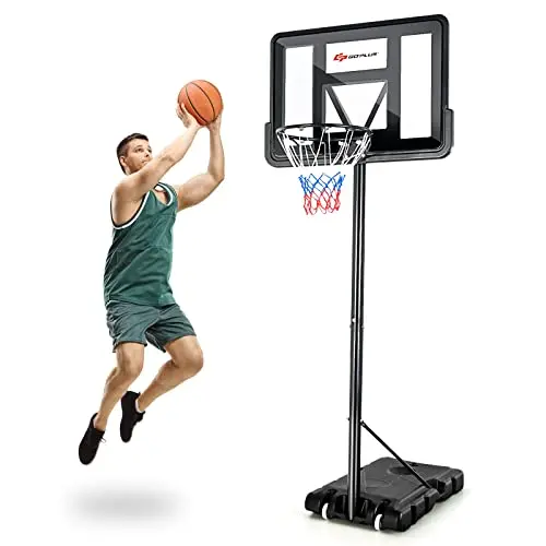 Goplus Panier de basket-ball portable, 3 m réglable en hauteur