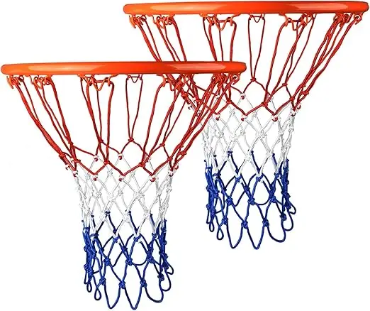 SIVENKE Lot de 2 filets de basket-ball épais